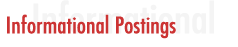 Informational Postings